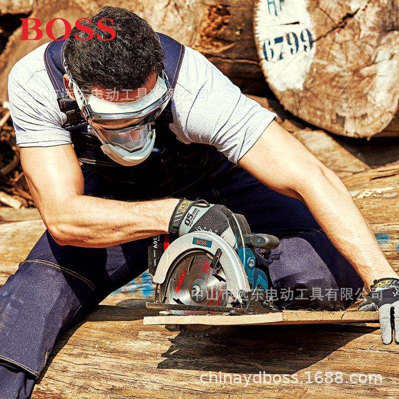 BOSS波士36V无刷锂电切割机电圆锯云石机工业级7寸充电式圆盘锯