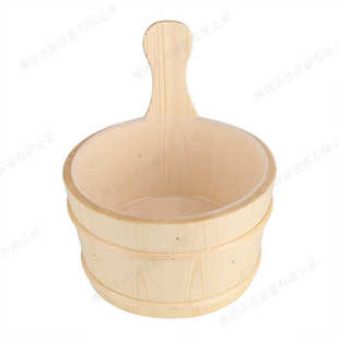 厂家直供 桑拿房配件 4L木桶 桑拿房木桶 汗蒸箱设备木质浴桶木勺