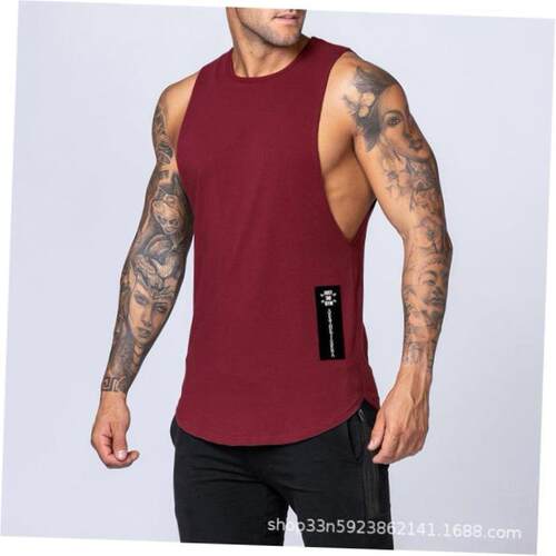 Men vest summer Man gym clothes Singlet男Crossfit背心tanktop