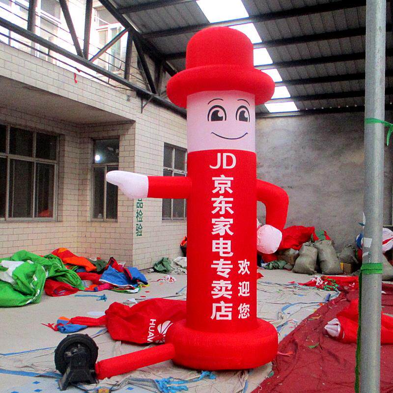 招手气模人卡通立柱拱门开业气模人充气招手户外活动广告气模