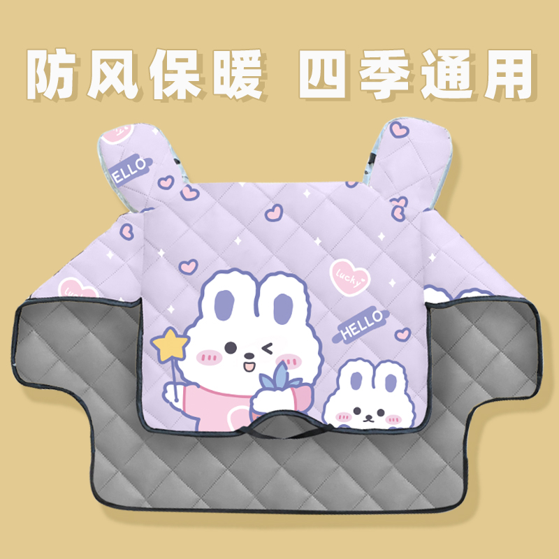 电动车挡风被四季通用双面防水摩托电瓶车防晒挡风罩电车冬款防雨