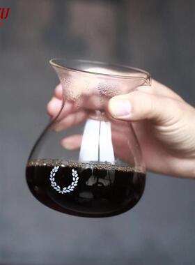 480ml 简约日式手冲咖啡分享壶龟谷靖之小泉哨子CAPIME玻璃咖啡AI