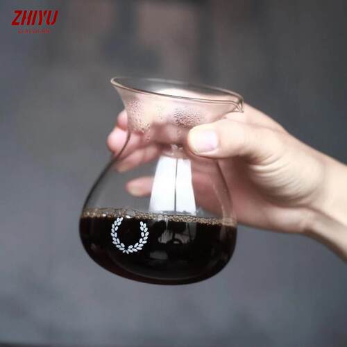 480ml 简约日式手冲咖啡分享壶龟谷靖之小泉哨子CAPIME玻璃咖啡AI