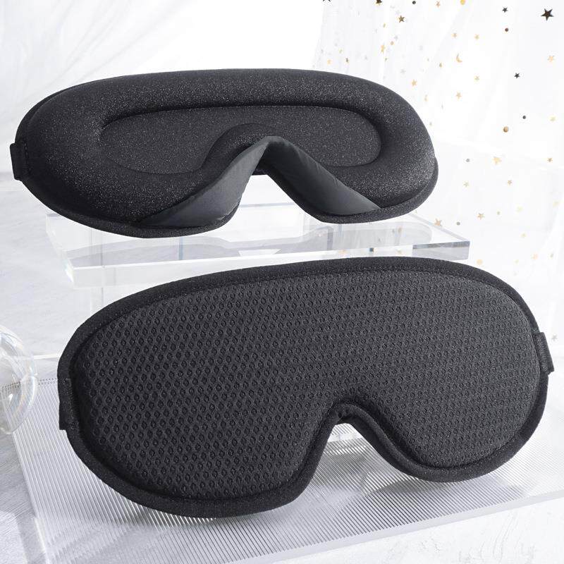 工厂直销3D立体遮光睡眠透气眼罩气泡网加莱卡舒适记忆棉午睡旅行
