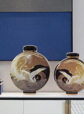 代新中居式陶瓷储物001KF-S罐摆件创意厅茶客室酒柜玄关软装饰品