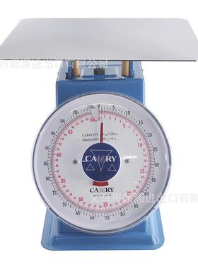 CAMRY香山SP-50弹簧秤机械秤双刻度度盘秤50kg平板秤台秤家用厨房