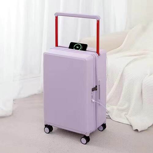 高档新款宽杆行李箱女学生20寸机登旅行静音万向拉轮男高级码拉杆