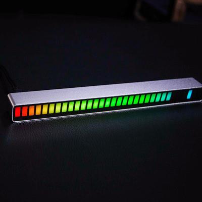 声控车音节奏灯氛RGB*频谱音乐汽车围灯载桌面L拾ED彩灯