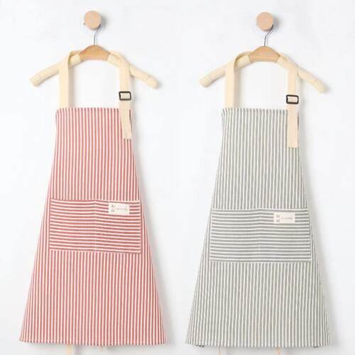 apron pinafore pinny Cotton linen cooking apron custom logo