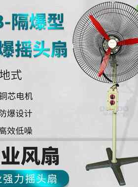 20寸24寸30寸防爆摇头扇防爆工业落地扇380V/220V牛角壁式电风扇