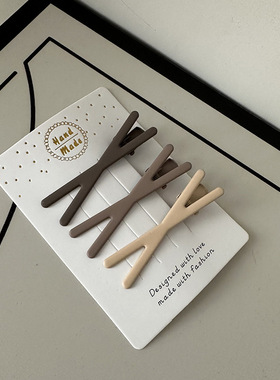 洗脸化妆发夹女前额刘海夹侧边无痕发卡202新款固定头发夹子头饰