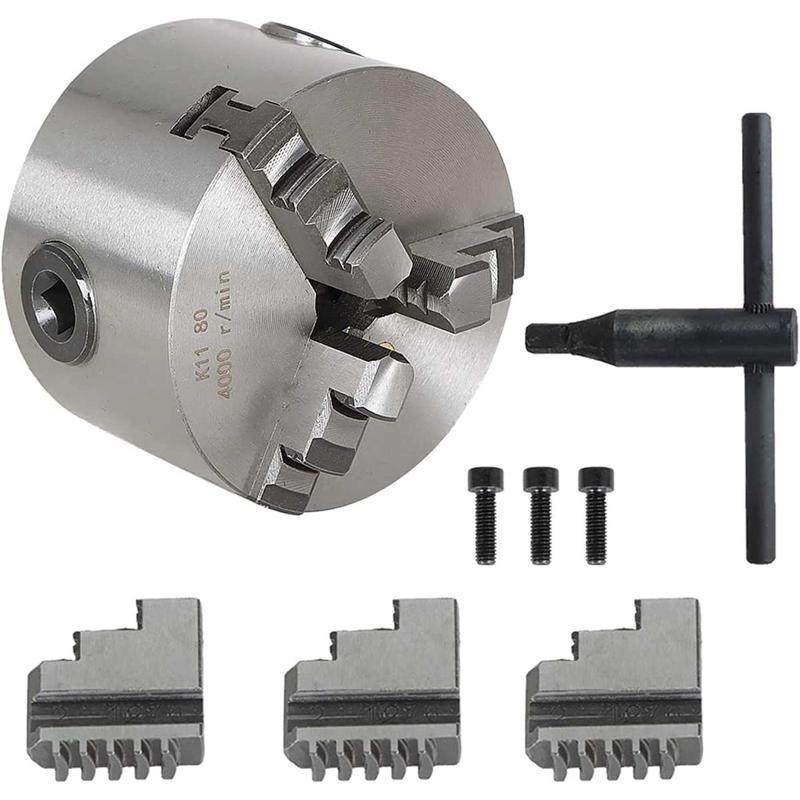 三爪自定心卡盘K11-80 3英寸8cm数控车床CNC钻孔机车床夹头,标准件/零部件/工业耗材,刀柄/刀杆,淘宝优惠券,粉丝福利购,淘宝优惠卷