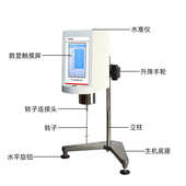 江苏天翎厂家高精度粘度计NDJ 5S液晶触屏显示高低温测试粘度