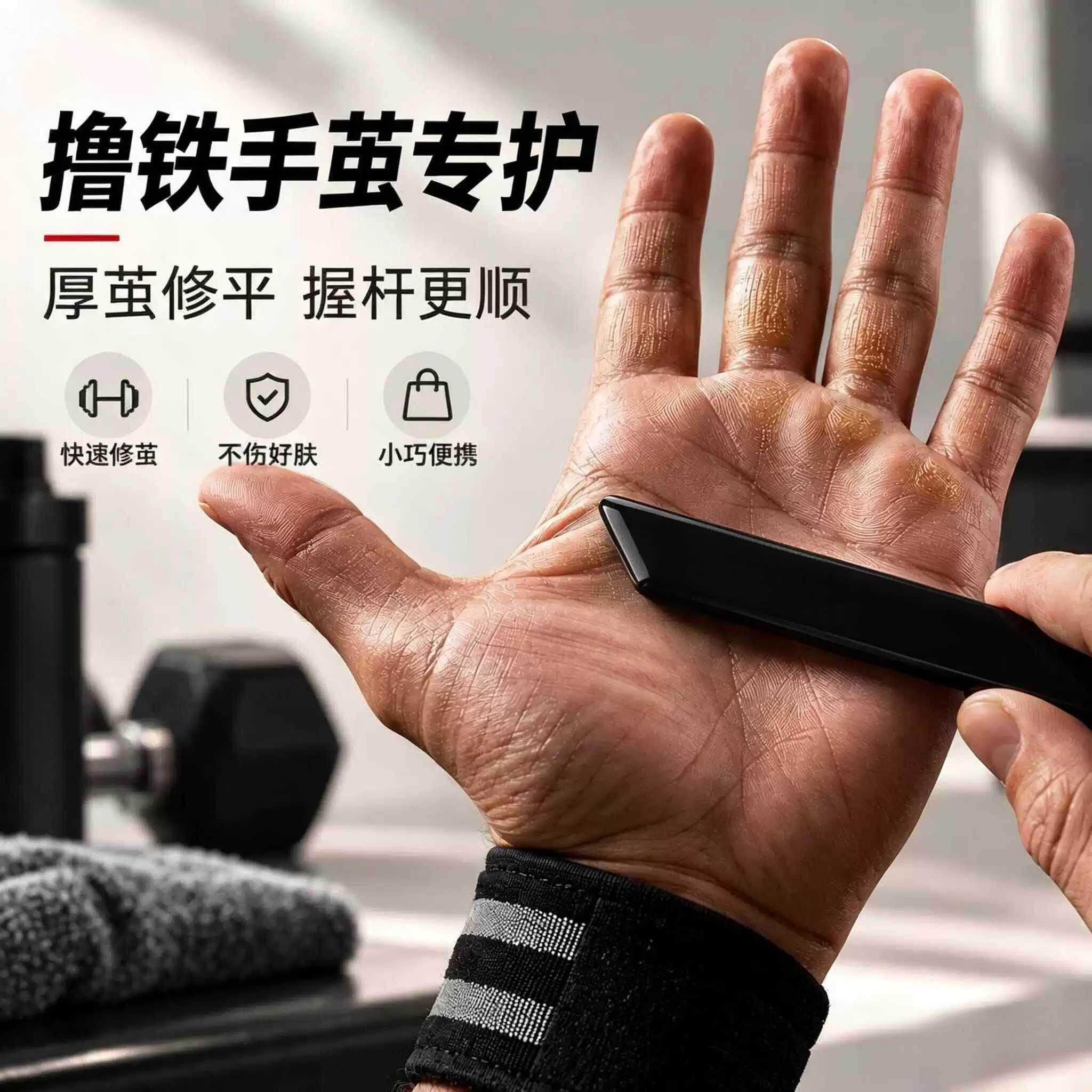 磨手死皮神器健身撸铁起茧男手部去老茧搓脚后跟修手指缝锉打磨器