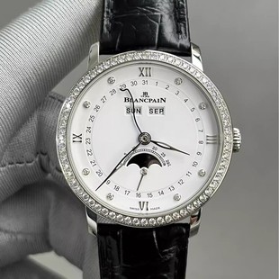 4628 月相原钻自动机械女士手表6264 9.8新 55B表径38mm 宝珀经典