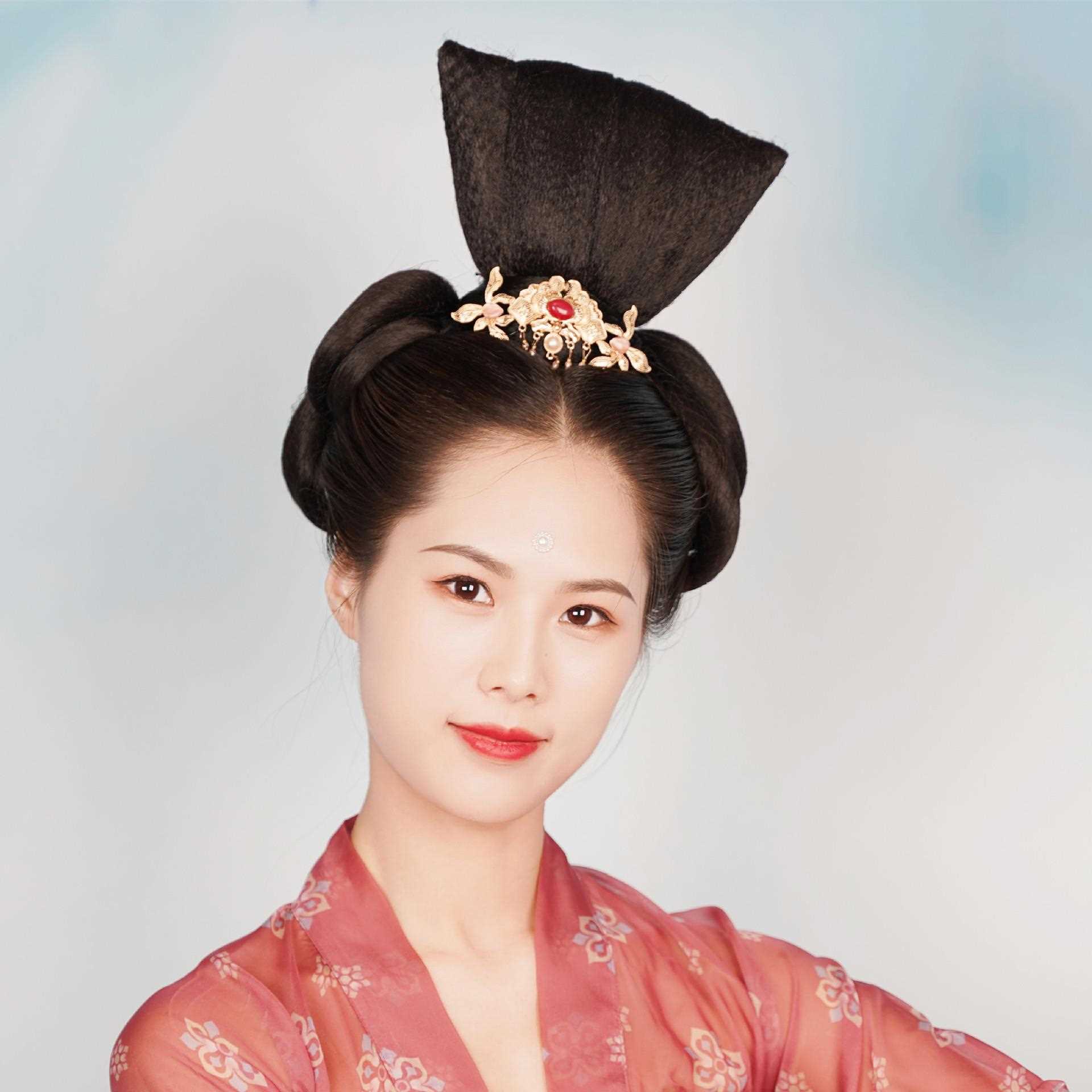 新款直销古装汉服影视假发发髻 扇形大号娘娘发髻 影楼拍照古装发