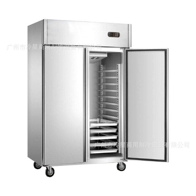 大双门冷冻烤盘饼盘冷柜不锈钢商用-22度速冻大门冰箱110V60HZ