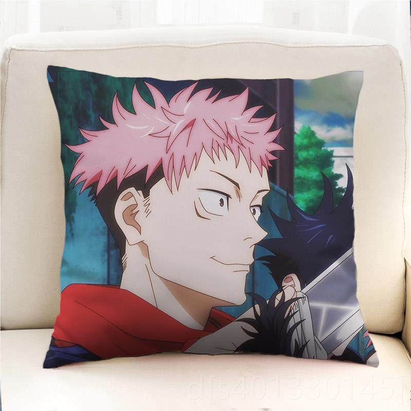 高档咒回战术JF周动边漫五悟条老师抱枕虎杖悠仁夏油杰礼物靠垫可