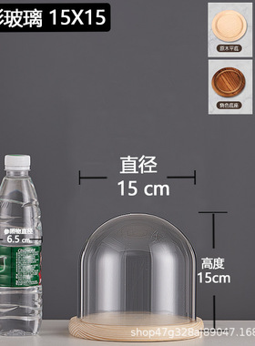 厂家跨境永生干花玻璃装饰摆件