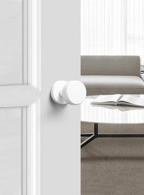 单锁面隐形门锁通用洗手金间卧室53082锁隐藏式静音具锌合门把手型木门