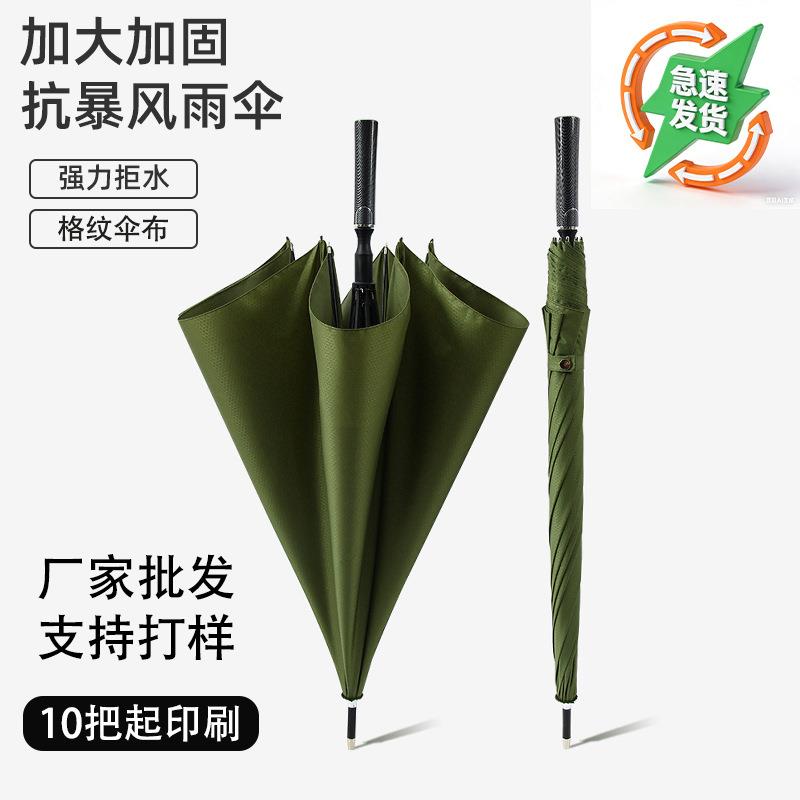 创意足球纹格纹27寸高尔夫伞大号长柄商务雨伞抗风直柄伞