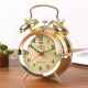 上海老式 机械闹钟超大声音马蹄表上发条复古怀旧金属机芯创意闹钟