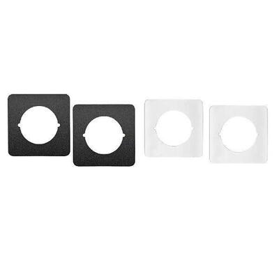 2x Door Reinforcement Plate Latch Filler Cover Fixing
