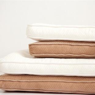 全超柔绒超低枕头薄枕学矮成FH人家用枕芯舒适儿童生护枕颈枕棉两