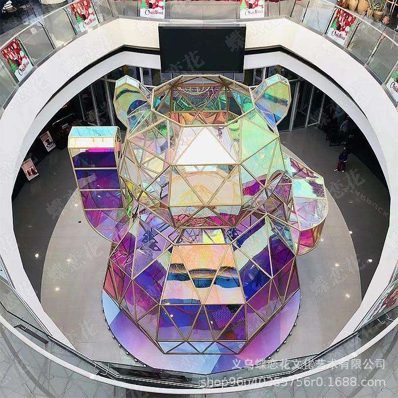蝶恋花户外景区公园美陈幻彩灯光亚克力造型摆件动物形状装饰品