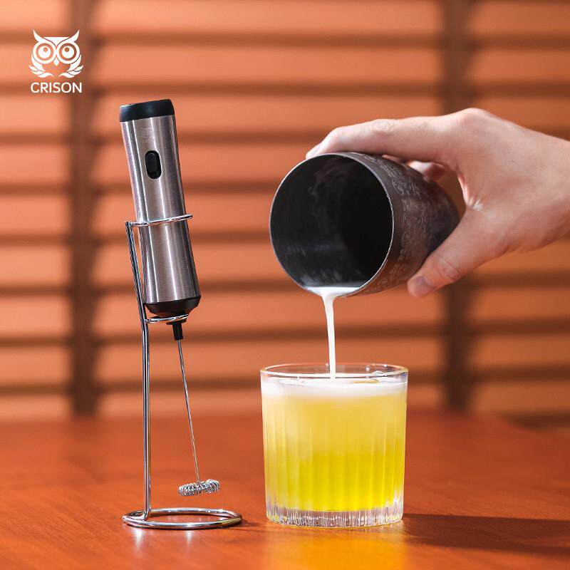酒吧传奇CRISON柯瑞森手持电动搅拌器可充电打奶泡器蛋清混合家用