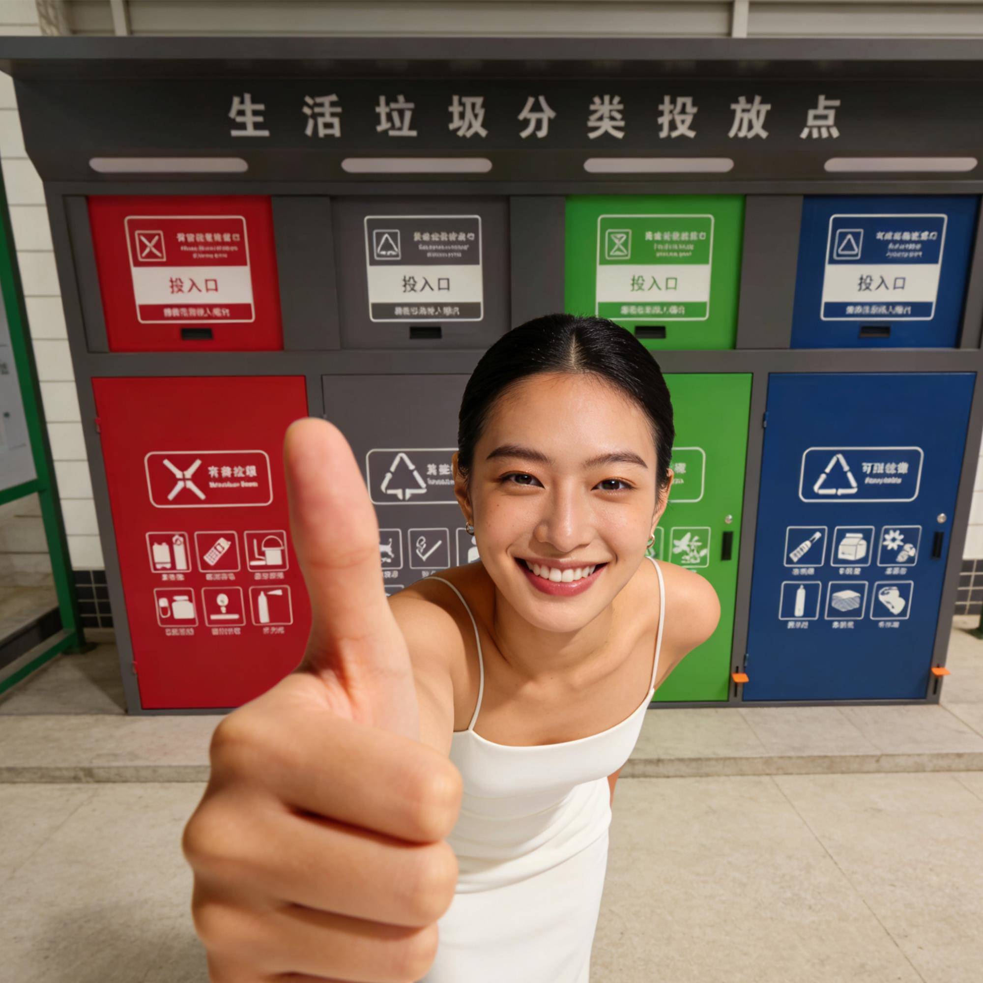 现货脚踏式垃圾分类箱智能垃圾箱垃圾柜垃圾分类亭不锈钢垃圾箱