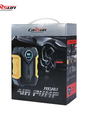 高灯气泵轮胎气泵续航带数显便携式应急carsun充充款车载汽车轮胎