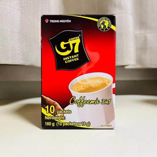 越南进口中原g7即溶咖啡原味三合一特浓速溶咖啡粉学生下午茶