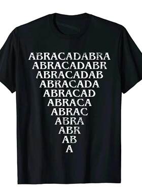 Abracadabra Triangle Amulet Magic Abracadabrangle Occult T-S