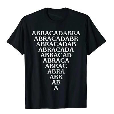 Abracadabra Triangle Amulet Magic Abracadabrangle Occult T-S