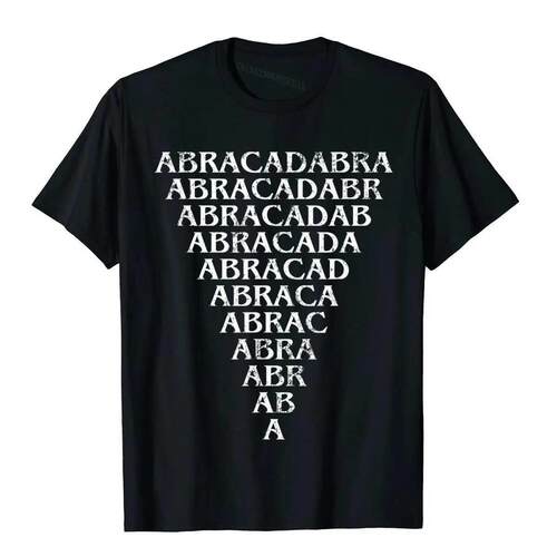 Abracadabra Triangle Amulet Magic Abracadabrangle Occult T-S