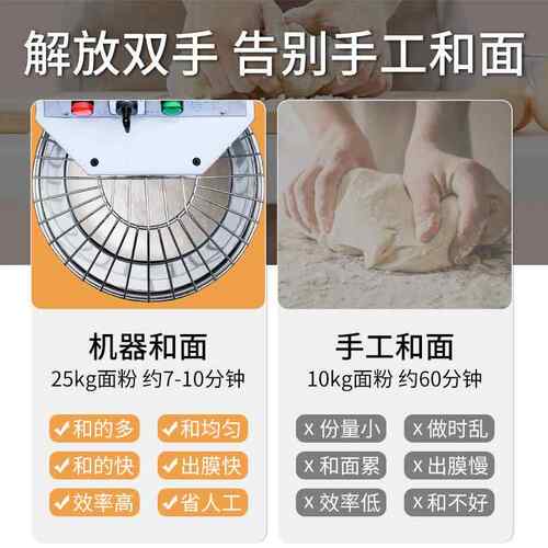 力丰和面机商用H20FH30F双动双速快速和面机大产量大型打面揉面机