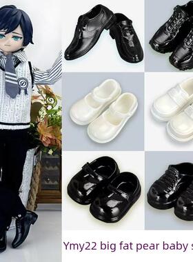 YMY23 25 OB22 OB24娃娃西装皮鞋椭萝莉鞋黑色男娃鞋尖头皮鞋