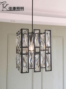 关轻奢餐厅黑色水晶后现代正玄卧室吧台阳CCY灯台圆形方形单头小