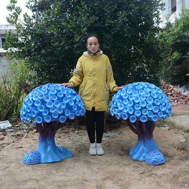 玻璃钢珊瑚树雕塑海洋主题水景游乐园景观雕塑海洋动植物美陈摆件