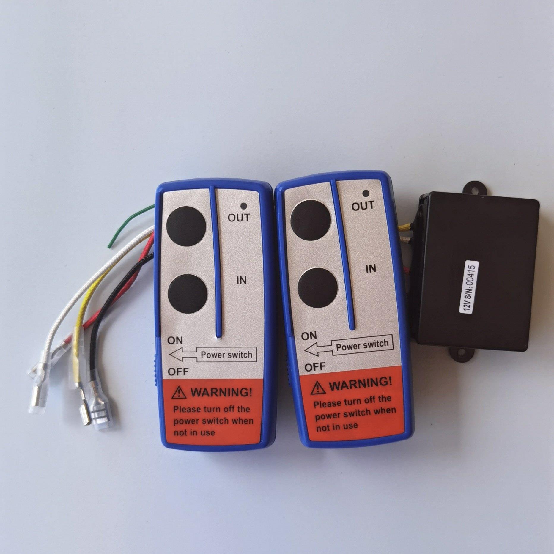电动绞车遥控器12V24V接收发射器配件双遥控6000一吨汽车起重机
