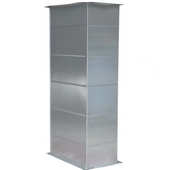 镀锌白铁皮矩形风管304不锈钢方形通风管道消防排烟共板法兰方管