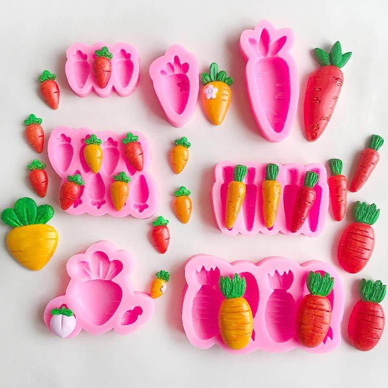 胡萝卜翻糖巧克力硅胶模具森系蛋糕装饰烘焙diy粘土模具,厨房/烹饪用具,烘焙模具,淘宝优惠券,粉丝福利购,淘宝优惠卷