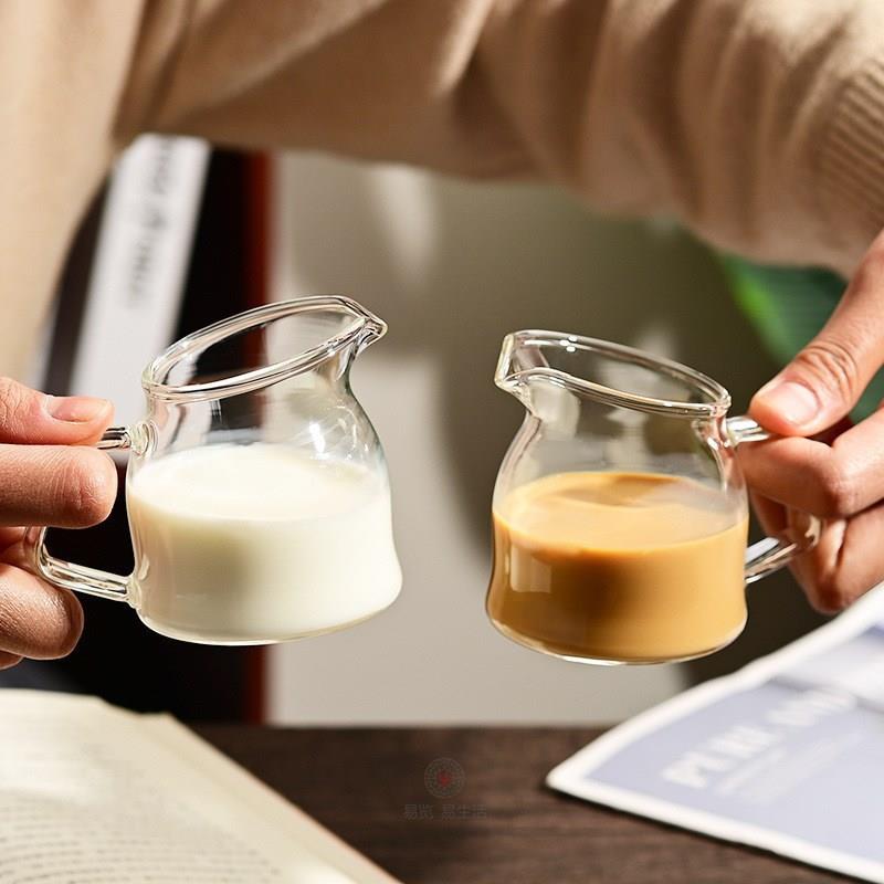 高硼硅玻璃小奶盅西餐牛排汁斗咖啡杯酱汁酱料奶壶牛奶蜂蜜杯糖