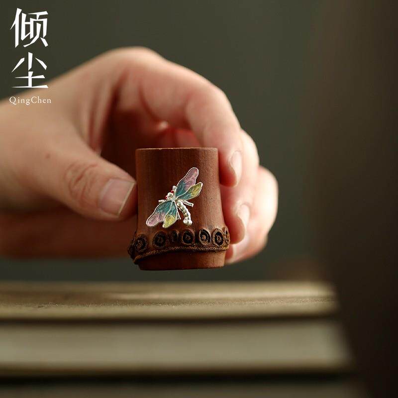 天然竹根盖置壶盖托手工创意紫砂壶盖放置架茶碗盖托功夫茶具配件