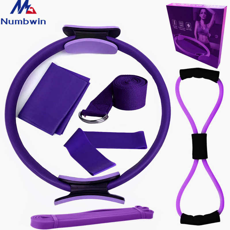 瑜伽健身圈六件套普拉提圈拉力带伸展带 乳胶弹力圈阻力带8字拉力,运动/瑜伽/健身/球迷用品,平衡垫/球/盘,淘宝优惠券,粉丝福利购,淘宝优惠卷