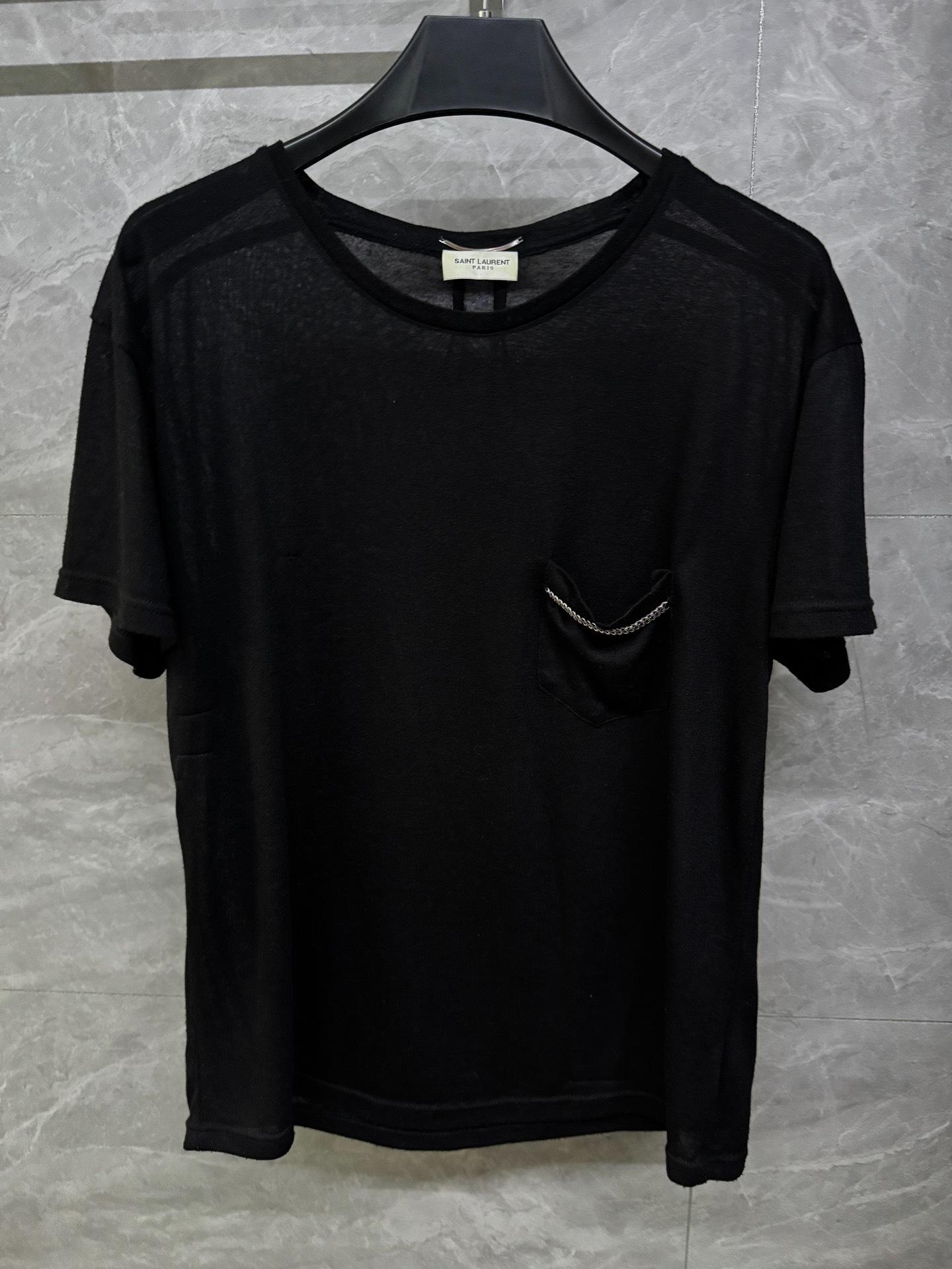 thumbnail for Saint Laurent 13SS Capplan silk chain short sleeves