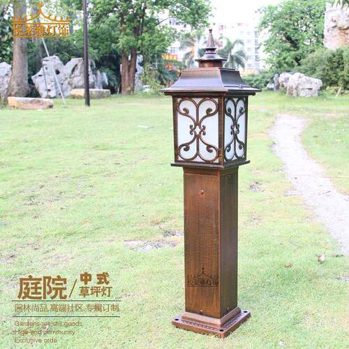 中山厂家防水户外草坪灯别墅过道照明全铝灯具花园复古庭院灯