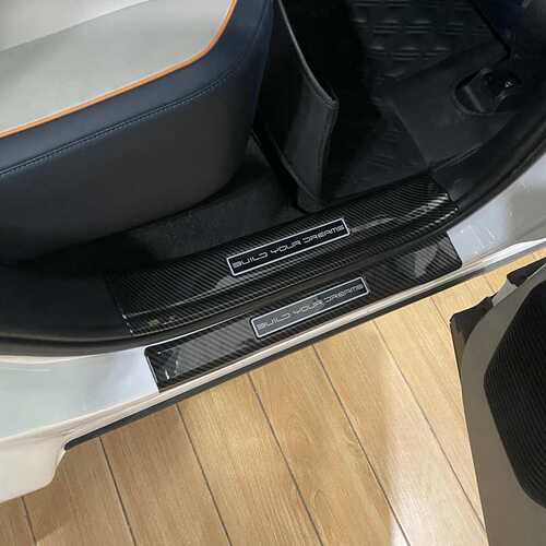 碳纤维plus迎宾条 内门  踏板专用护板比亚迪dmi 后槛改装  宋ev