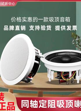 SWAN/惠威VX6-C定阻同轴吸顶喇叭环绕立体声背景音乐吊顶音箱套装